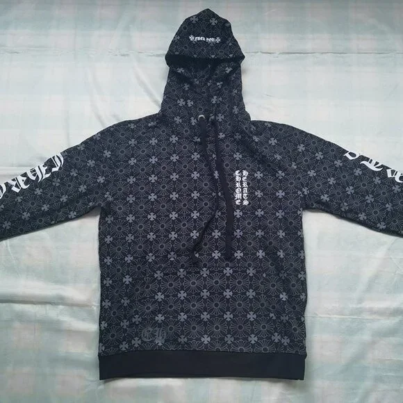 Chrome Hearts All-Over Print Hooded Sweatshirt